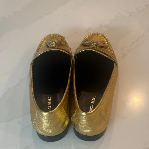Veronica Beard Gold Tassel Loafer NEW Size 7 NWT - Picture 12 of 15